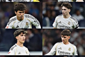 上次有7名皇马青训同时登场还在2005年，劳尔、古蒂、卡西等在列