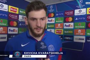 克瓦拉茨赫利亚：巴黎能卫冕欧冠，11场参与11球不止是我的功劳