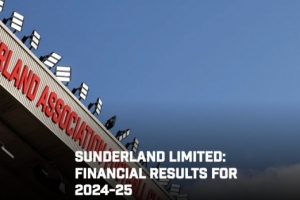 桑德兰公布24-25财年财报：营业额4030万镑，比上年增加210万镑