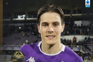 传球成功率91.1%！法乔利当选佛罗伦萨vs国米全场最佳球员