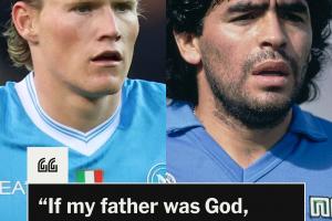 神比喻！马拉多纳儿子：父亲像那不勒斯的上帝 麦克托米奈是耶稣