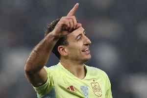 奥亚萨瓦尔近10次代表国家队出战均有进球或助攻，西班牙队史首人