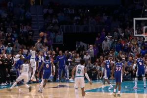 恩比德飞起来了！黄蜂绝命三分 恩比德飞扑大帽扇出界终结比赛