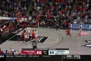 刺激杰登·布拉德利压哨中投绝杀！助亚利桑那打进大十二决赛