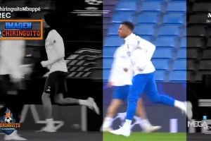 会出战吗？西媒：姆巴佩在训练时多次摸自己的膝盖