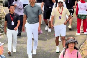 易建联 一出场即自带流量 不管是篮球还是高尔...