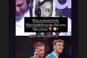 自律！餐厅人员透露：德布劳内现在需要营养师特批才能吃披萨！