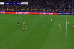 中流砥柱！德容在欧冠球队逆风局时的表演！